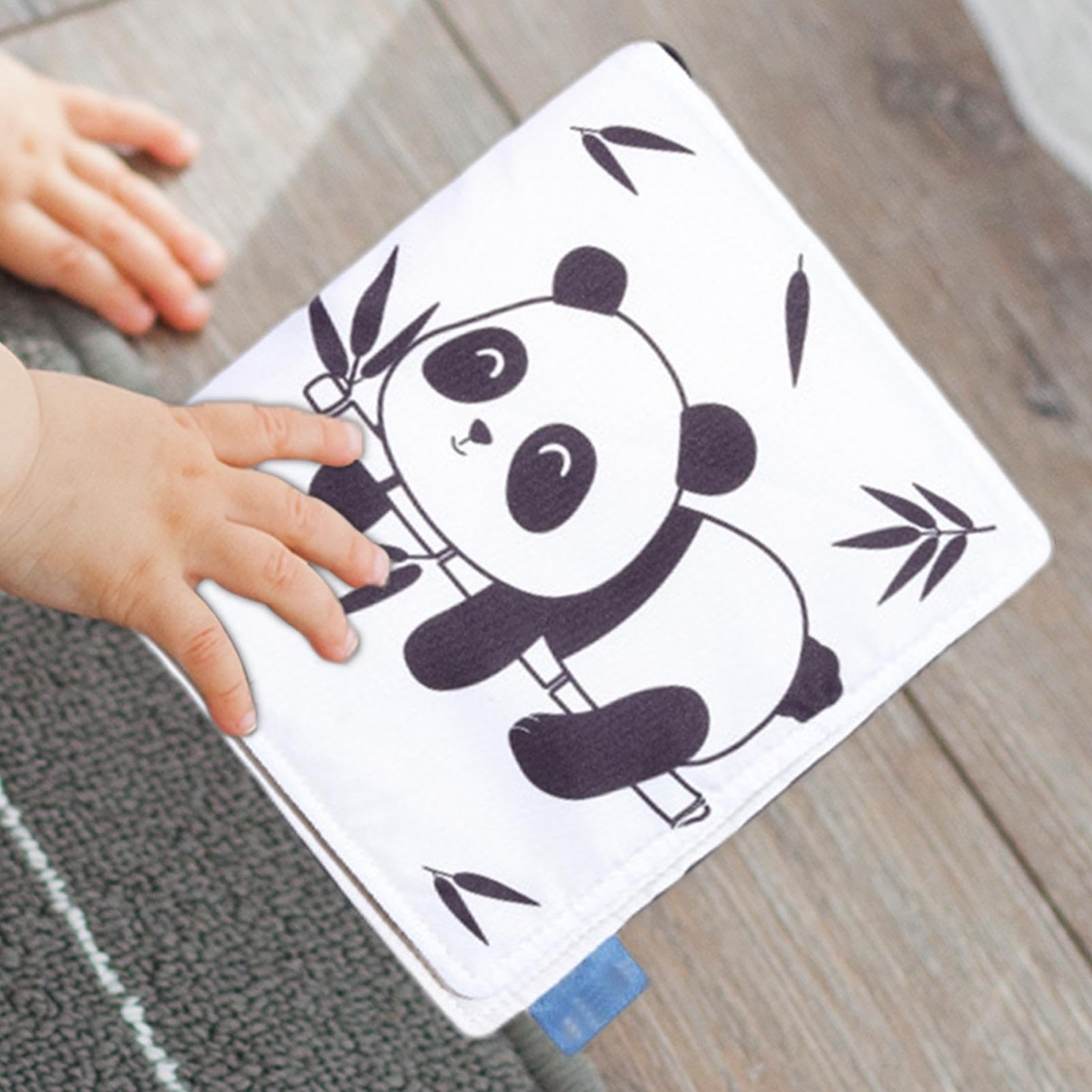 XIAYANG Baby Cloth Books - Soft Early Education Sensory Toys | Black & White Fabric Book for Newborns & Infants | Perfect for Birthday, Children's Day & Easter Gifts | Montessori Learning & Travel Activity Toy