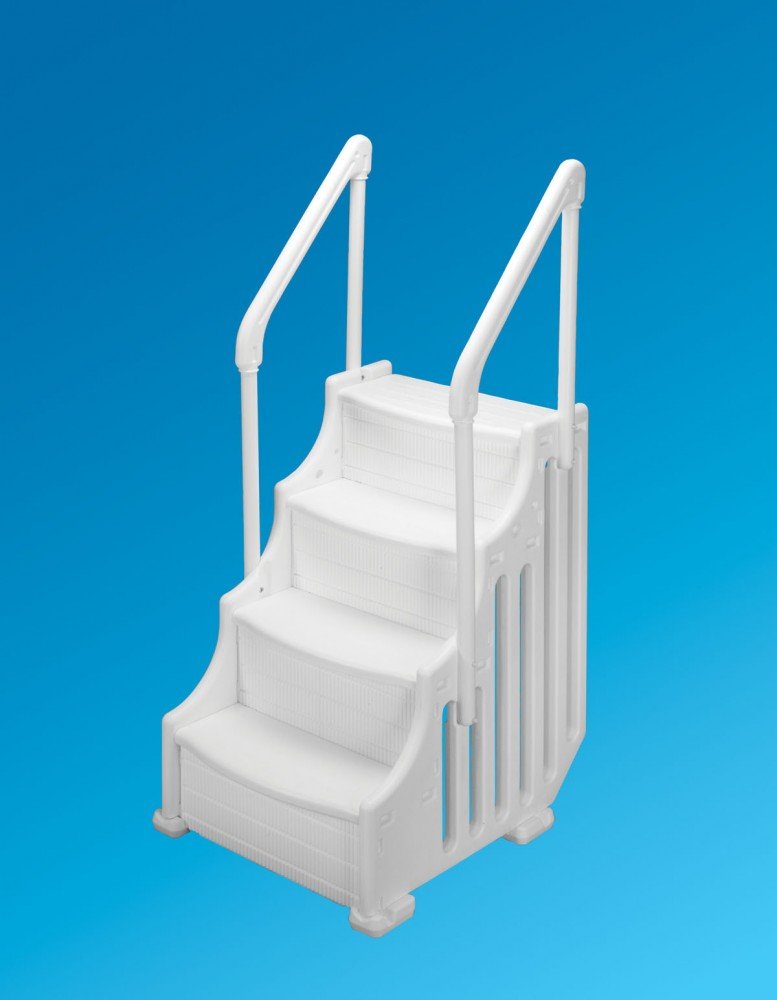 **38 Inch Above Ground Pool Step with Non-Slip Pad - Sturdy & Safe Ladder for Easy Pool Access - Perfect for Backyard, Inground, and Family Swimming Pools**