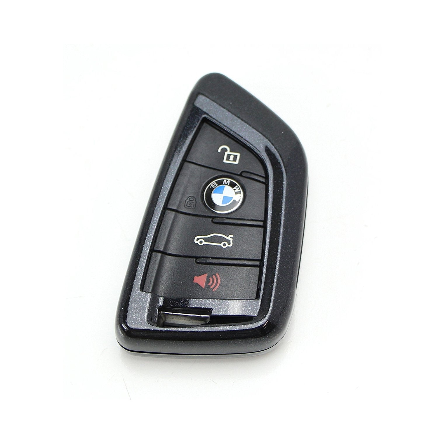 Premium Glossy Black Smart Key Fob Cover Replacement for BMW X1 X4 X5 X6 5 Series 7 Series - Durable Protection & Sleek Design for Everyday Use