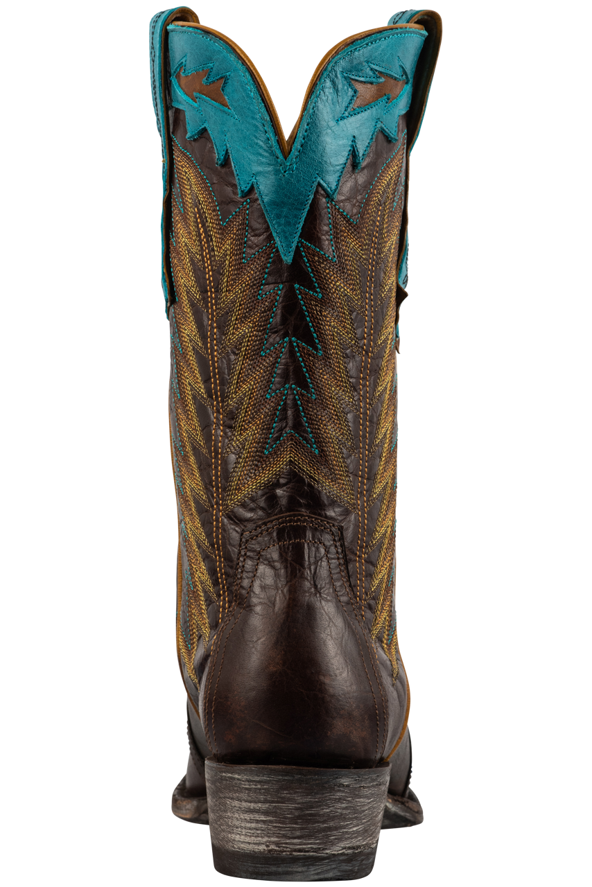 Old Gringo Women's Yucatan Gallegos Western Cowgirl Boots - Brass Toe & Heel - Handcrafted Leather Riding Boots for Country Dancing, Rodeo & Casual Wear