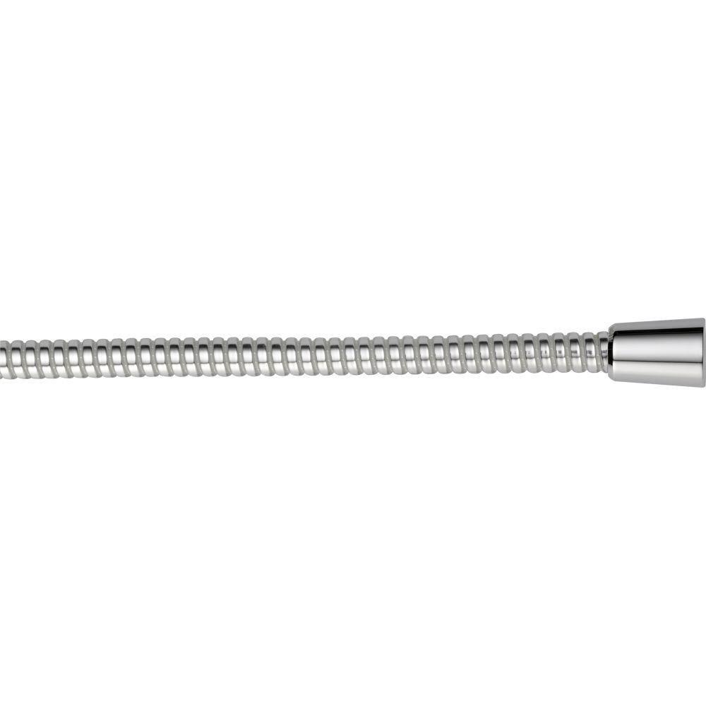 Delta 70-Inch UltraFlex Handheld Shower Hose - Chrome Finish with White/Chrome Ribbon (Model 561351) - Perfect for Bathroom Upgrades & Spa-Like Shower Experience