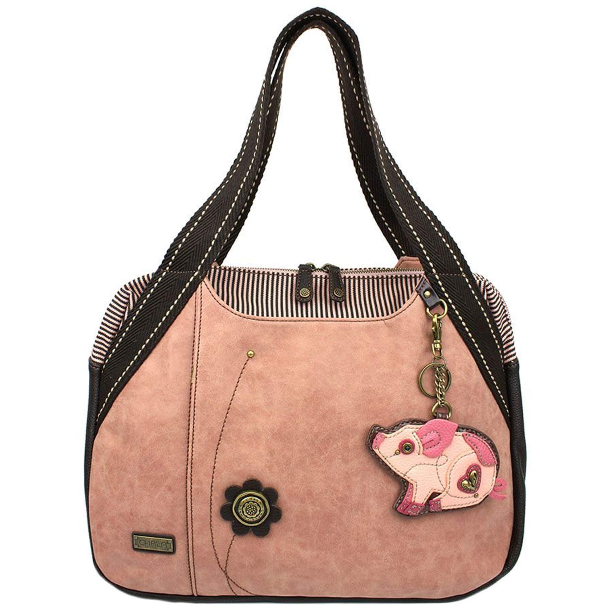 Chala Pig Bowling Bag Handbag Purse for Women - Cute Pig Lover Gift, Unique Pig Pattern Design - Perfect for Bowling, Shopping & Everyday Use