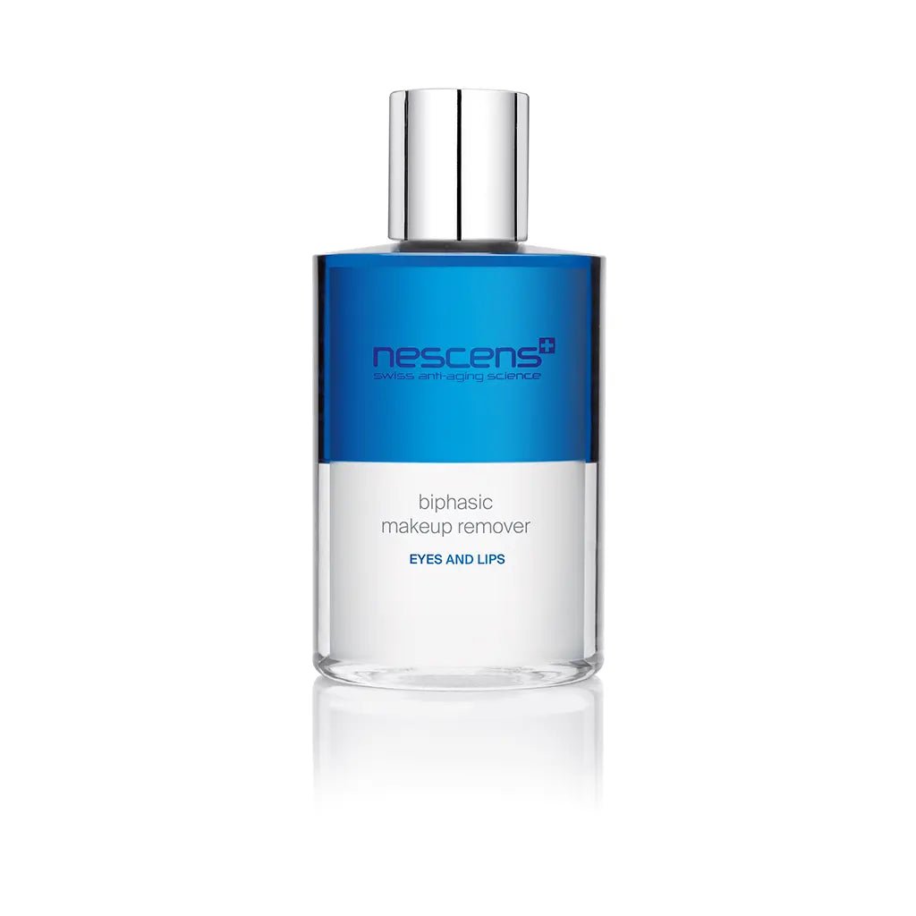 Biphasic Makeup Remover for Eyes & Lips - Gentle Oil & Water Formula for Waterproof Makeup Removal | Perfect for Nighttime Routine & Travel