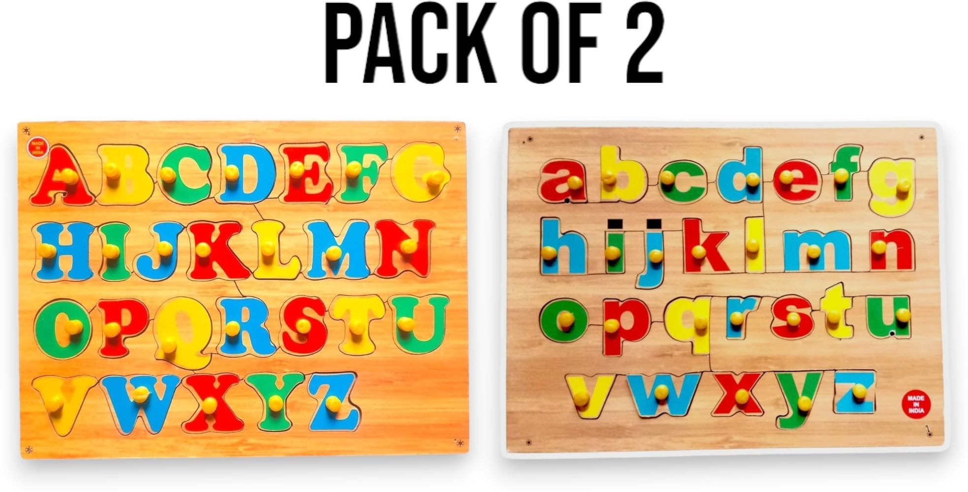 Colorful ABC Letter Puzzle Set for Kids - Educational Alphabet Learning Toy with Small Puzzle Board (Multicolor) - Perfect for Preschool Learning & Early Childhood Development