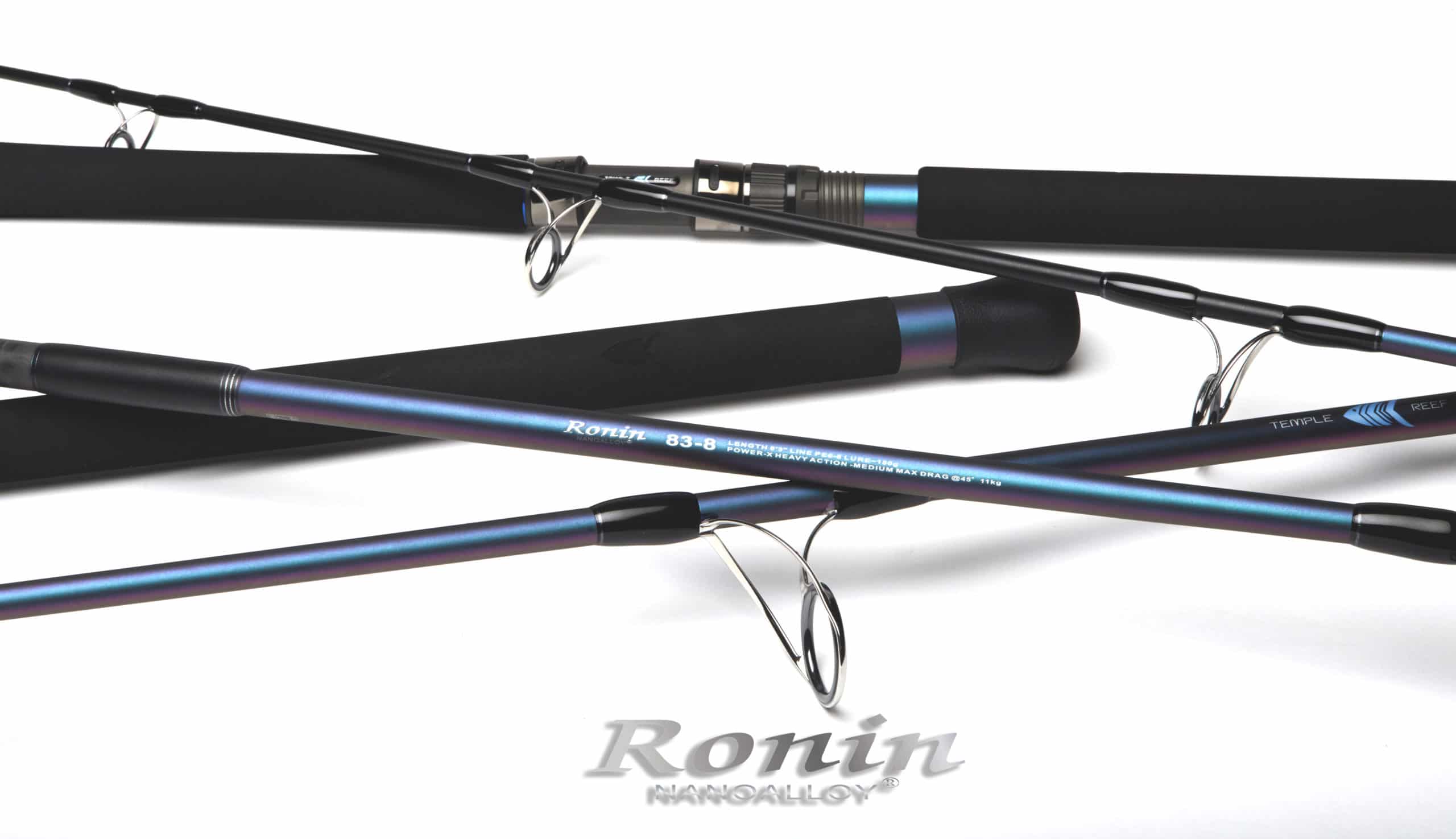 Temple Reef Ronin Stickbait Fishing Rods - Premium Saltwater & Freshwater Casting Rods for Surf, Pier, and Kayak Fishing