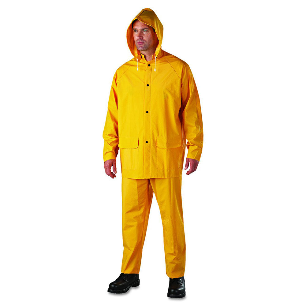 Anchor 9000 XL 3-Piece Heavy Duty Extra Large Rain Suit - Waterproof Workwear for Construction & Outdoor Jobs