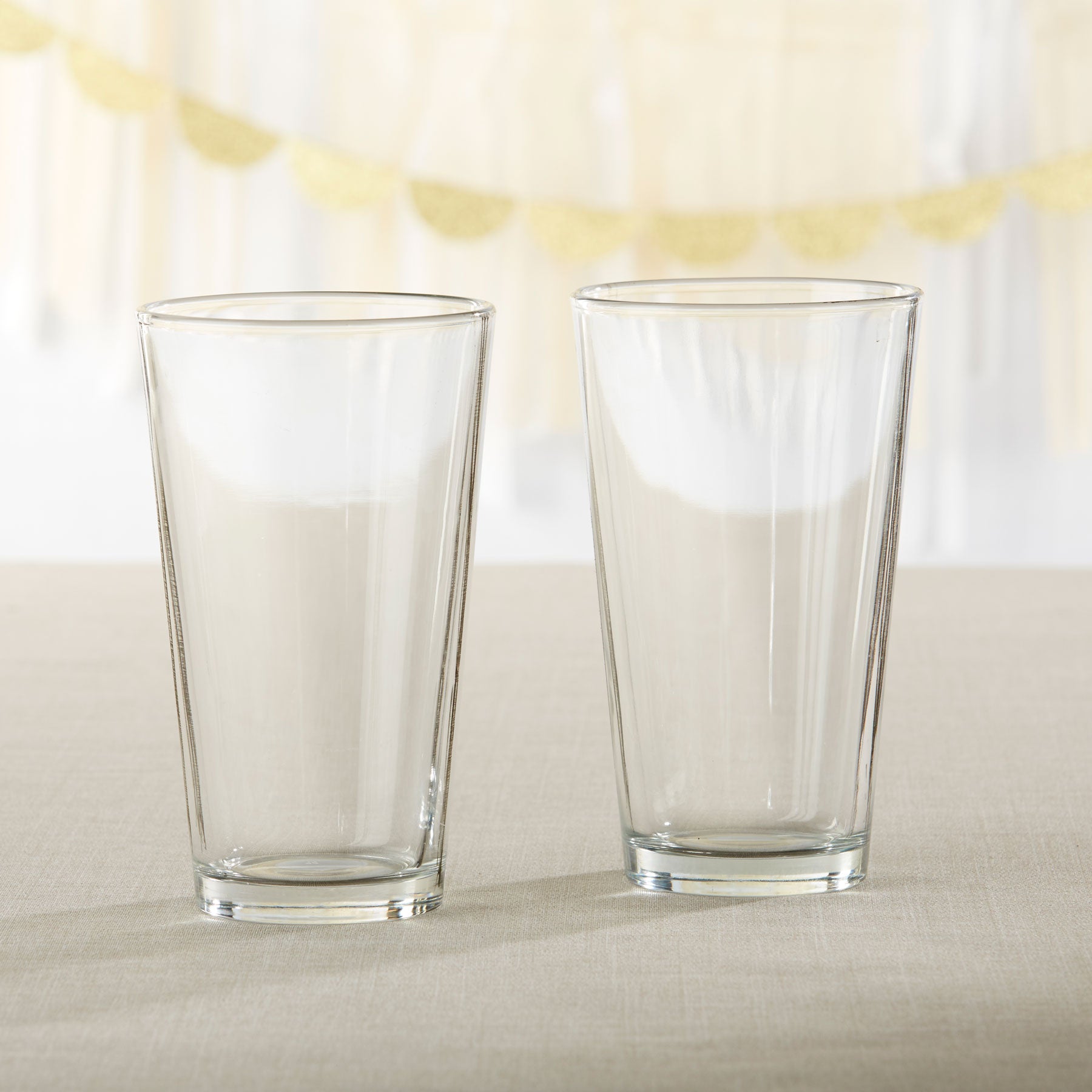 16 oz. Pint Glasses - Set of 24 - Perfect for Homebrewing, Bars, Restaurants & Parties - Durable DIY Beer Glasses for Craft Beer & Cocktails