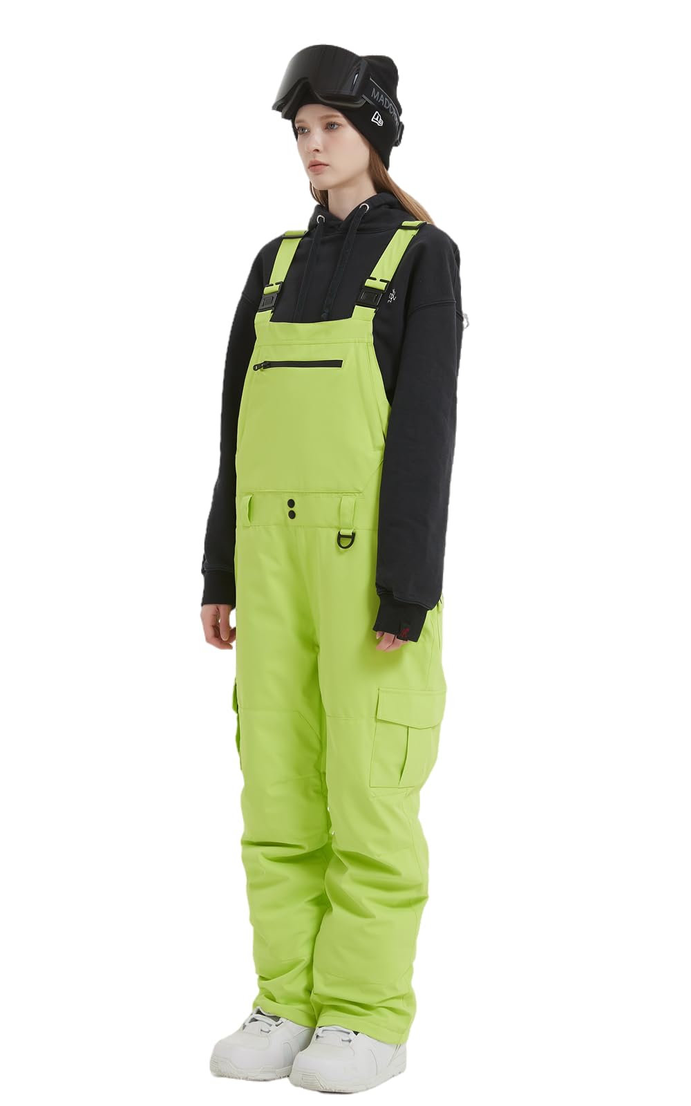 **Men's & Women's Snow Bib Overalls - Adjustable Waterproof Ski Pants with Windproof Insulation for Warmth - Perfect for Skiing, Snowboarding & Winter Outdoor Activities**