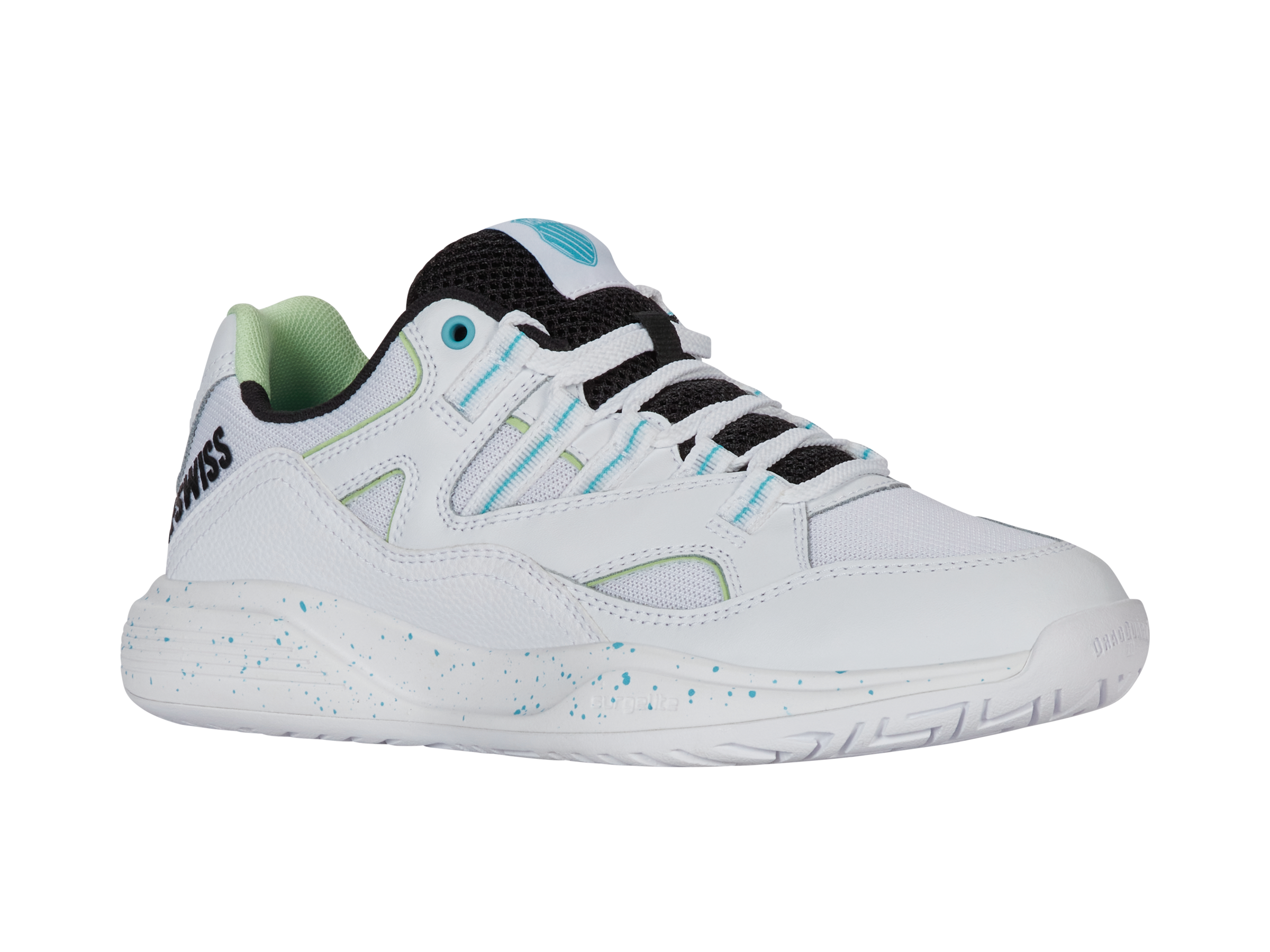 TURA TEAM 94076 971 M Sneakers - White, Paradise Green & Black Colorway | Men's Running Shoes for Gym, Jogging & Casual Wear