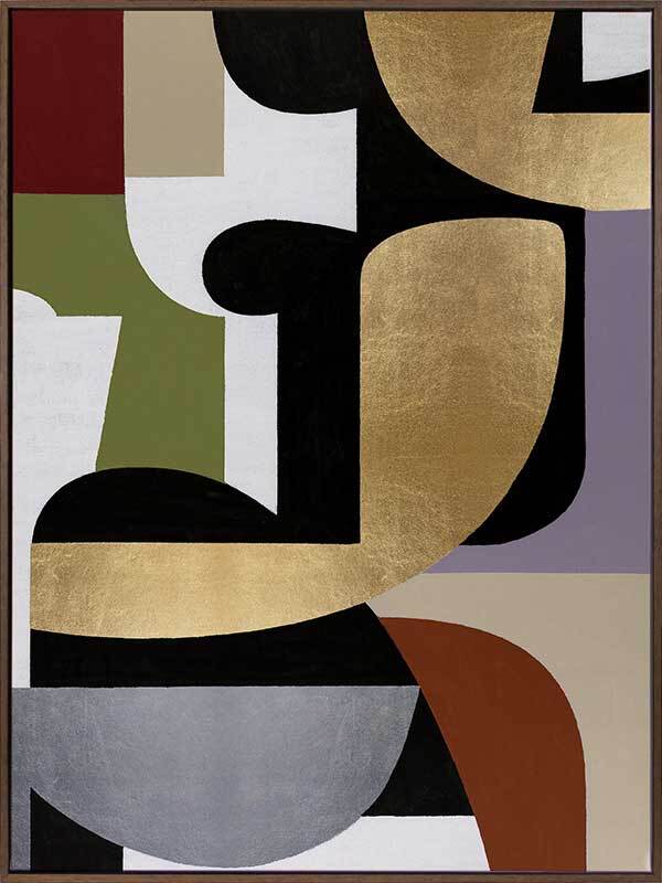 Converging II Canvas Art Print - Modern Abstract Wall Decor for Living Room, Bedroom & Office - Perfect for Home & Office Decor