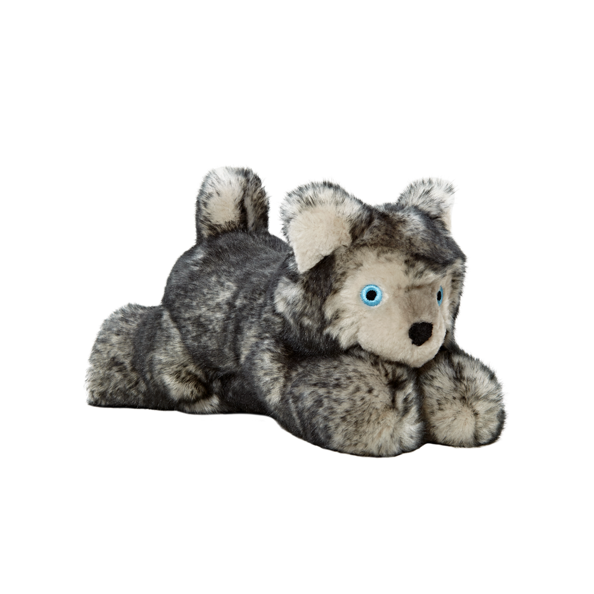 Fluff & Tuff Blanca Wolf Dog Toy - Durable Plush Chew Toy for Medium & Large Dogs - Perfect for Indoor Play, Outdoor Fetch & Cuddling Time