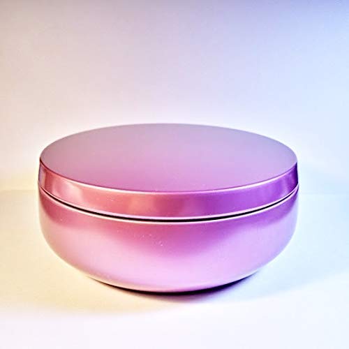 Lilac Scented Silk Dusting Powder Gift Set - Large Tin with Soft Powder Puff | Luxurious Body Powder for Women, Bridal Shower Gift, Vintage Bath & Beauty Collection