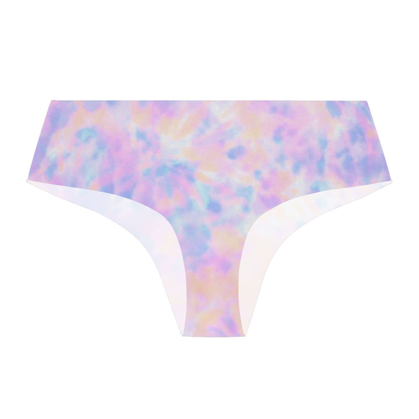 JHKKU Women's Seamless Underwear - Soft Stretch No Show Panties with Fun Prints for Sports & Everyday Wear - Perfect for Yoga, Gym & Comfortable Daily Use
