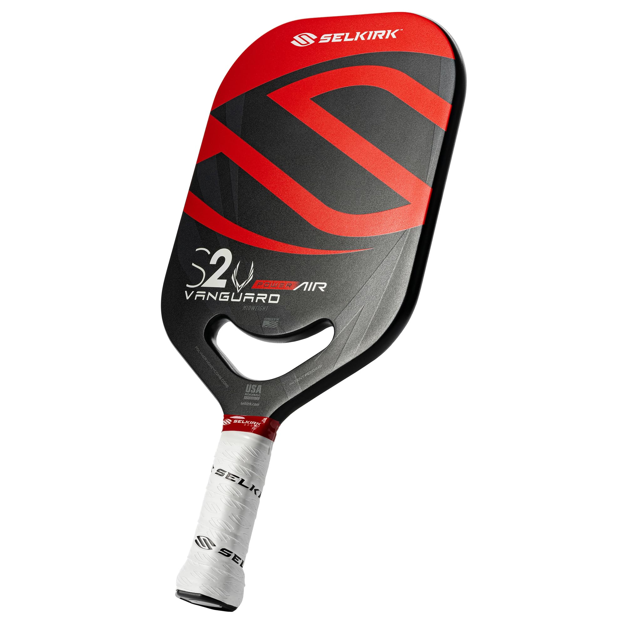 Selkirk Vanguard Power Air Pickleball Paddle - USA Made Carbon Fiber Paddle with 360 Proto Molding & Flexfoam Perimeter | Lightweight & Durable for Competitive Play & Recreational Games