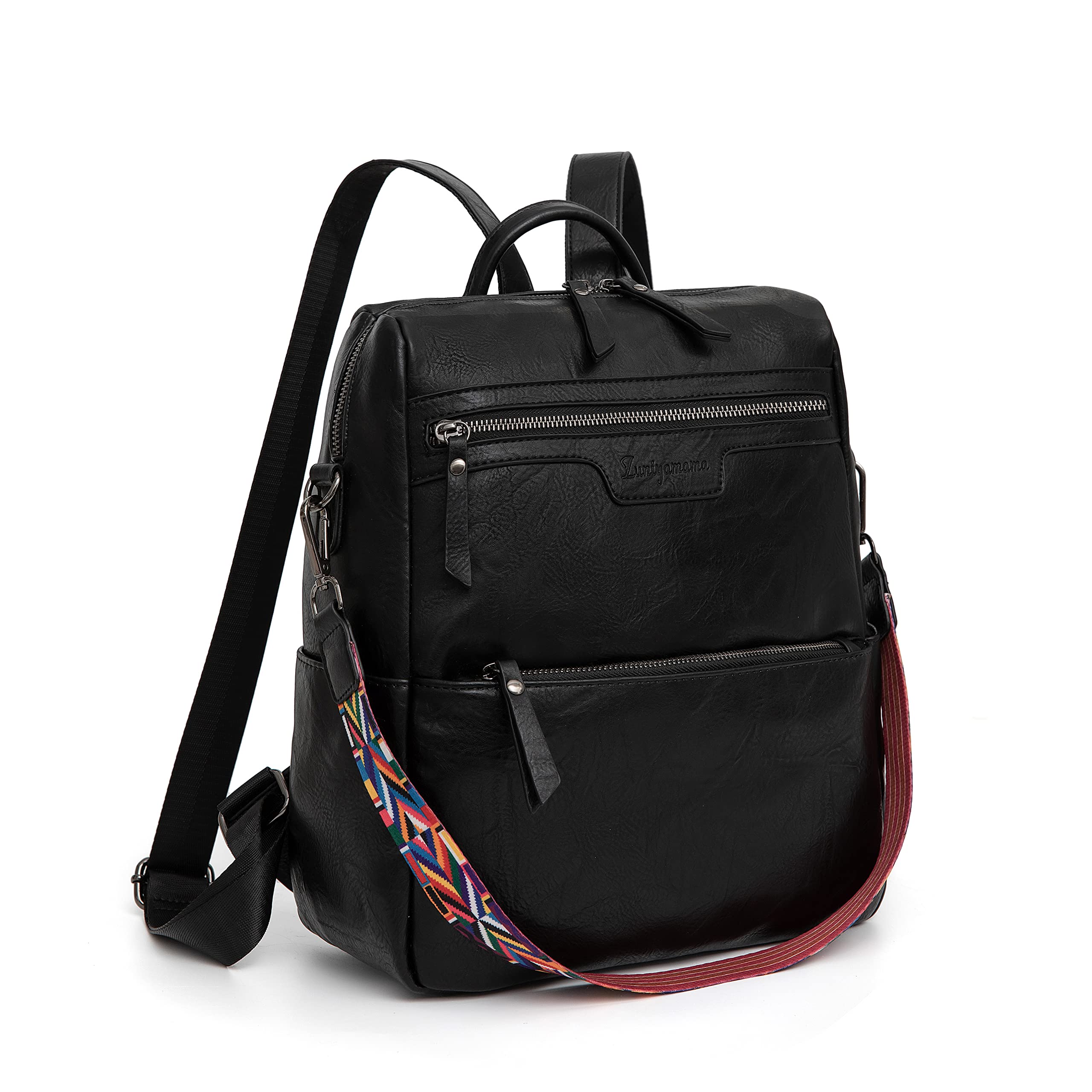 ZUNIYAMAMA Women's Convertible PU Leather Backpack Purse - Medium Size Fashionable & Cute Designer Handbag for Daily Use, Travel, Work & School