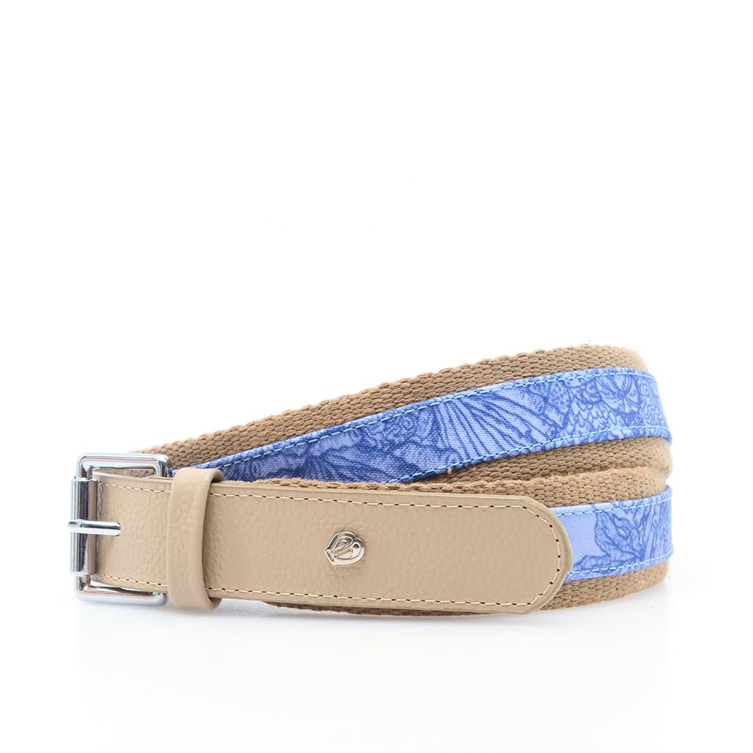 Macondas Coral Rope Belt - Beige Leather Waist Belt for Women | Boho Chic Accessory for Summer Outfits and Beach Vacations