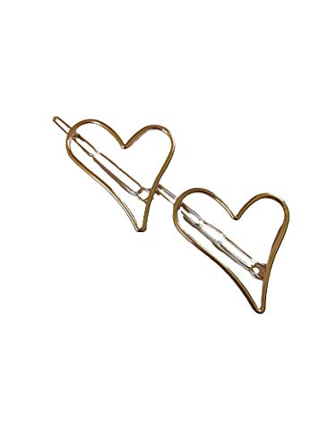 DMS RETAIL Hair Clips for Women - 6 Pack Hair Barrettes with Circle, Triangle, Flower Heart & Infinity Designs - Hair Accessories for Women & Girls - Perfect for School, Work, Parties & Everyday Styling