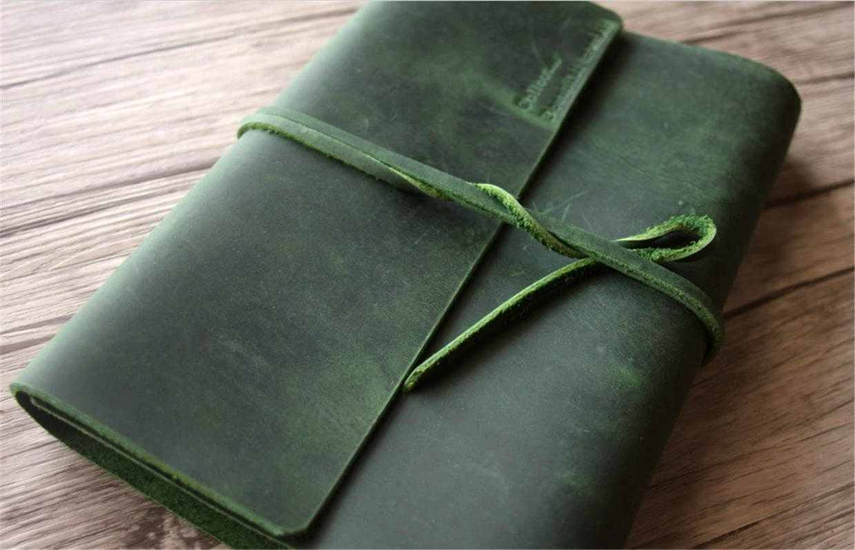 Personalized Leather Memorial Guest Book Album - Keepsake for Funeral, Memorial Service & Celebration of Life Events
