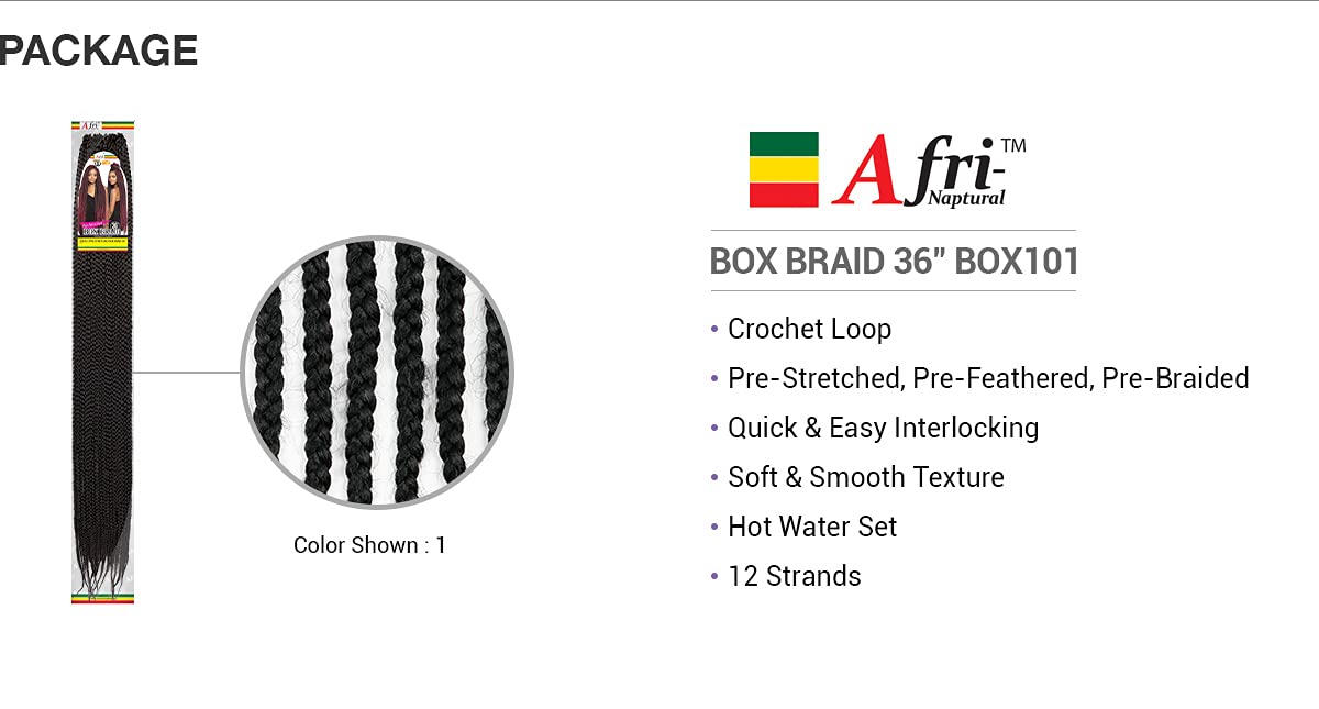 Pre-Stretched Crochet Box Braids 36