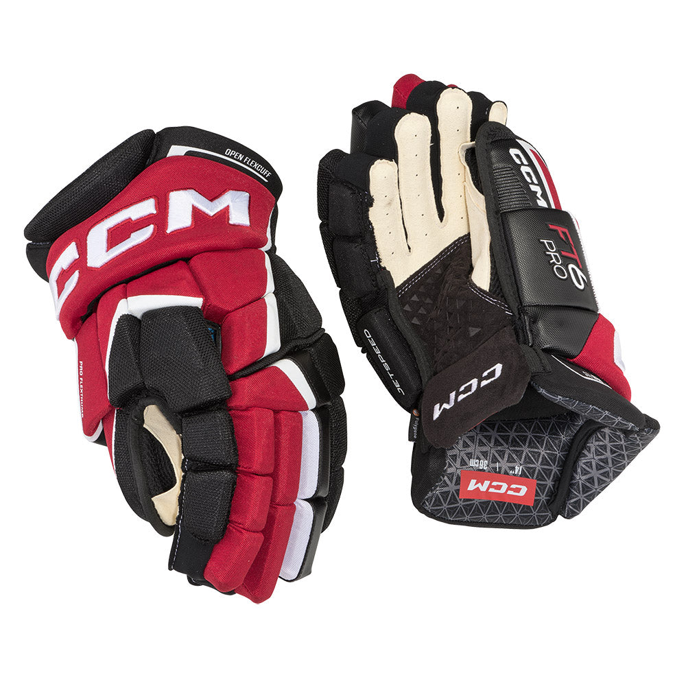 CCM Jetspeed FT6 Pro Senior Ice Hockey Gloves - High-Performance Protective Gear for Hockey Players - Perfect for Games, Training & Competitive Play