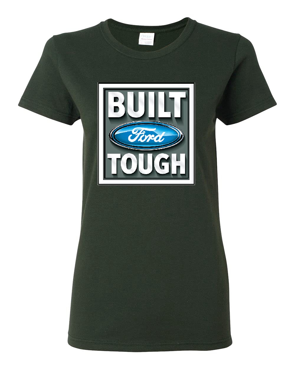 Official Ford Mustang Shelby Licensed Graphic T-Shirt for Women - Vintage Classic Cars & Trucks Design - Built Ford Tough Logo - Perfect for Car Enthusiasts & Casual Wear