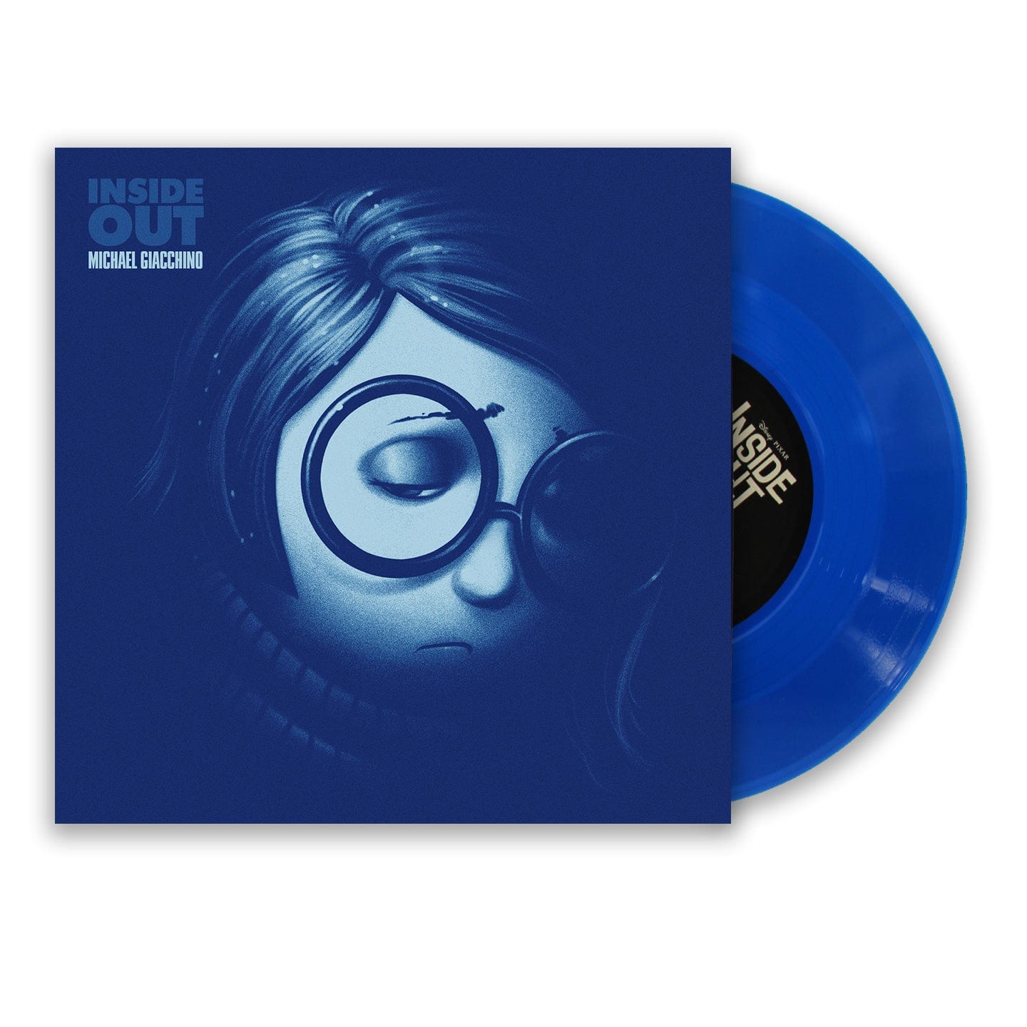 Inside Out 7 Inch Single (SADNESS) - Disney Pixar Movie Soundtrack Vinyl Record for Collectors & Fans - Perfect for Home Decor, Music Lovers & Disney Memorabilia
