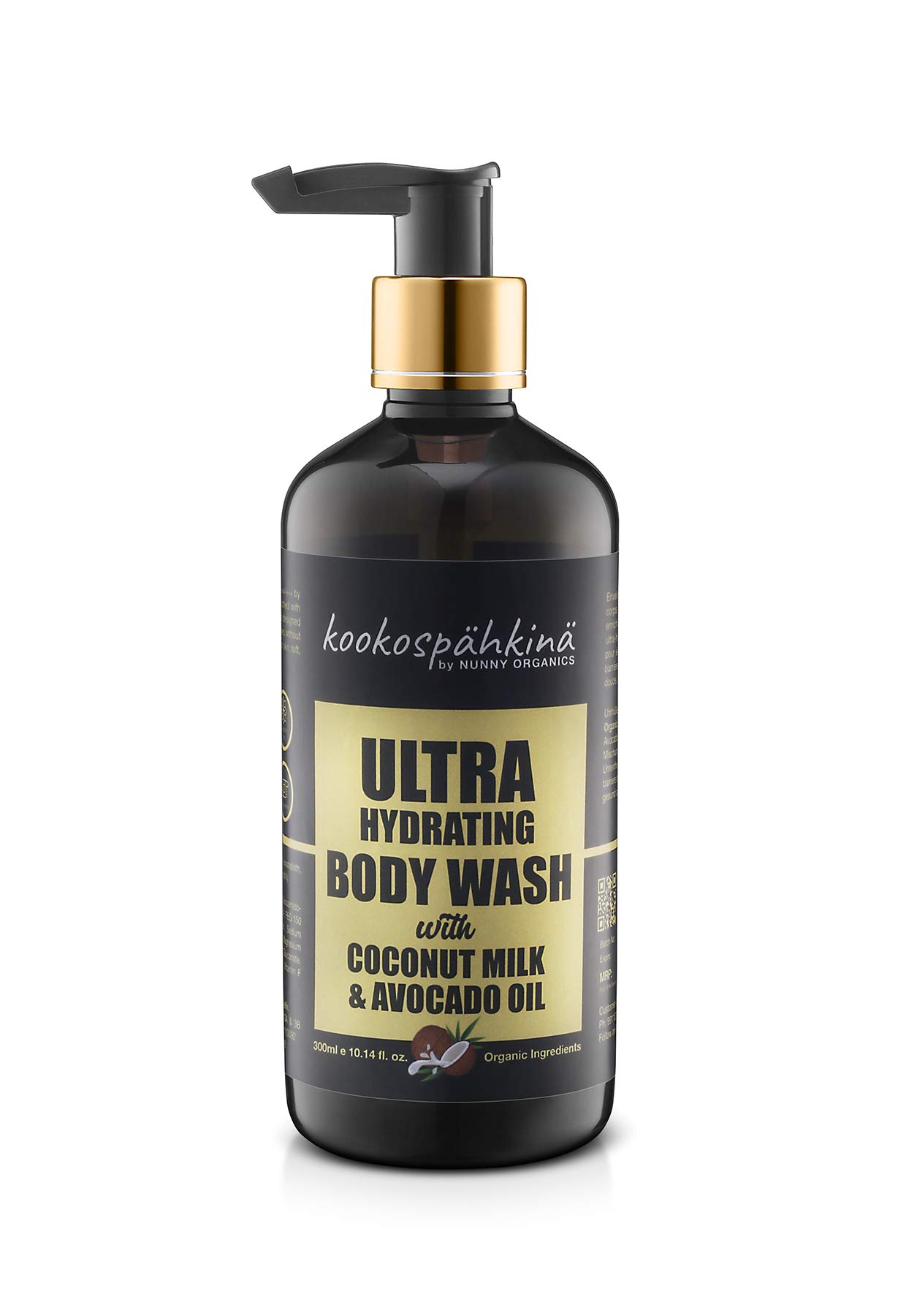 Nourishing Coconut & Avocado Oil Body Wash for Dry to Normal Skin | Paraben-Free Moisturizing Shower Gel | 300ml | Perfect for Daily Hydration & Relaxing Bath Time