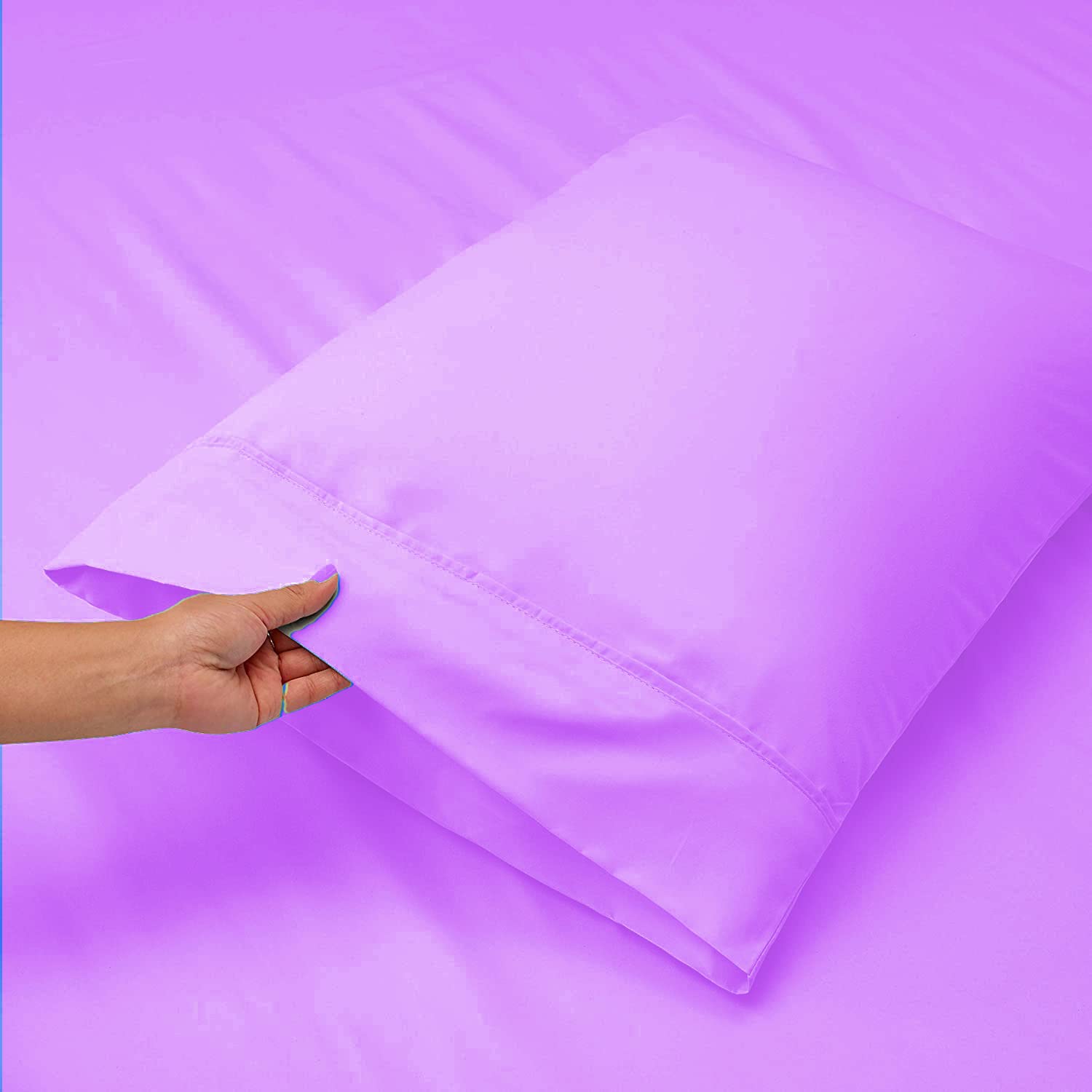Luxury 100% Cotton Twin Size Sheet Set - 4 Piece 800 Thread Count Hotel Quality Bed Sheets with 15
