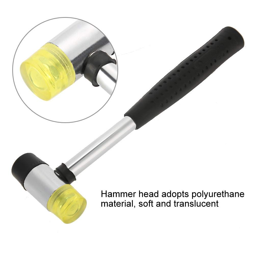 Multi-Function Hammer with Steel Handle & Non-Slip Rubber Grip - Double-Face Head (25mm) for Home Repair, Construction, and DIY Projects