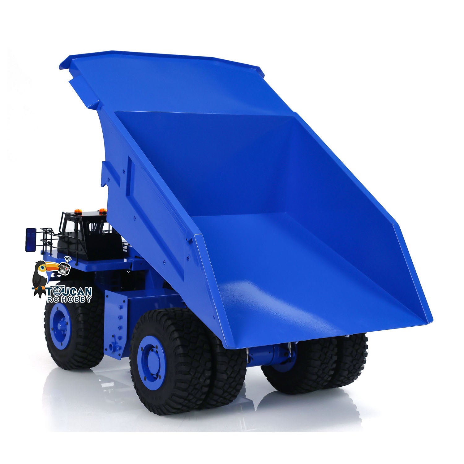 1/20 Scale 793D Radio Controlled Mining Truck - Assembled & Painted Metal Hydraulic Dump Truck Model with I6X Radio & Warning Lights - Perfect for Collectors, Construction Enthusiasts, and RC Hobbyists