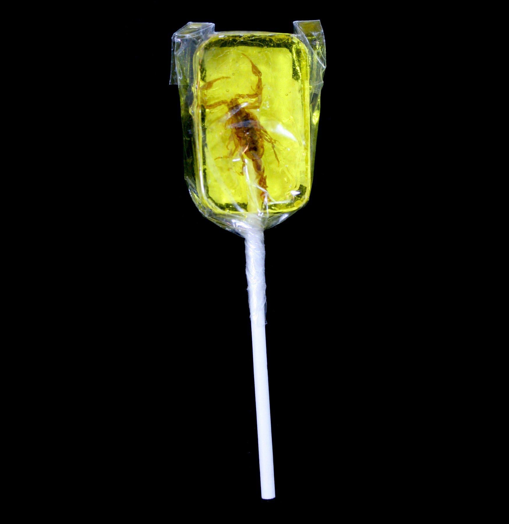 Scorpion Sucker - Unique Edible Insect Lollipop for Adventurous Eaters | Perfect for Halloween, Prank Gifts, and Bug-Themed Parties