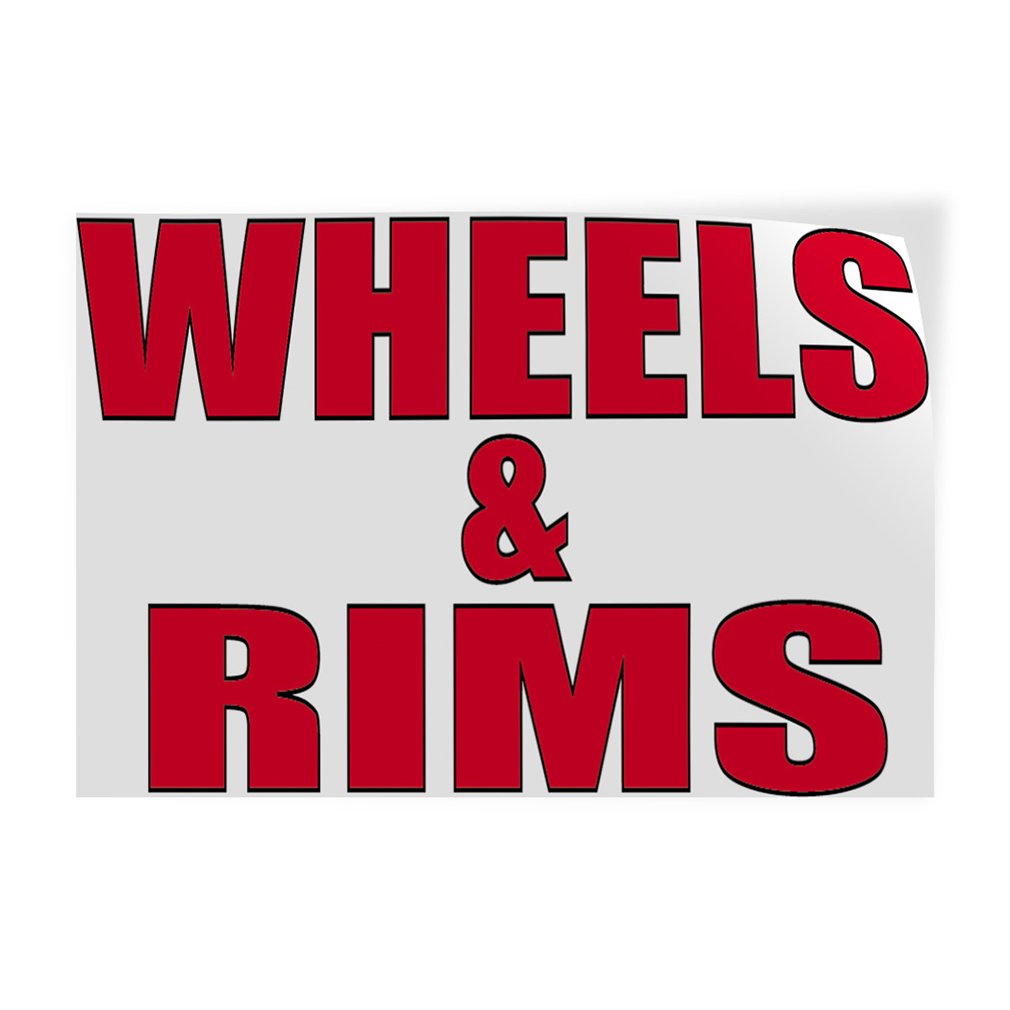 High-Quality Vinyl Decal Stickers for Wheels, Rims & Automotive - 10x7 Inches, Multiple Sizes Available - Durable Outdoor Advertising, Industrial Safety Signs & Labels - Perfect for Car Customization, Shop Branding & Workplace Safety