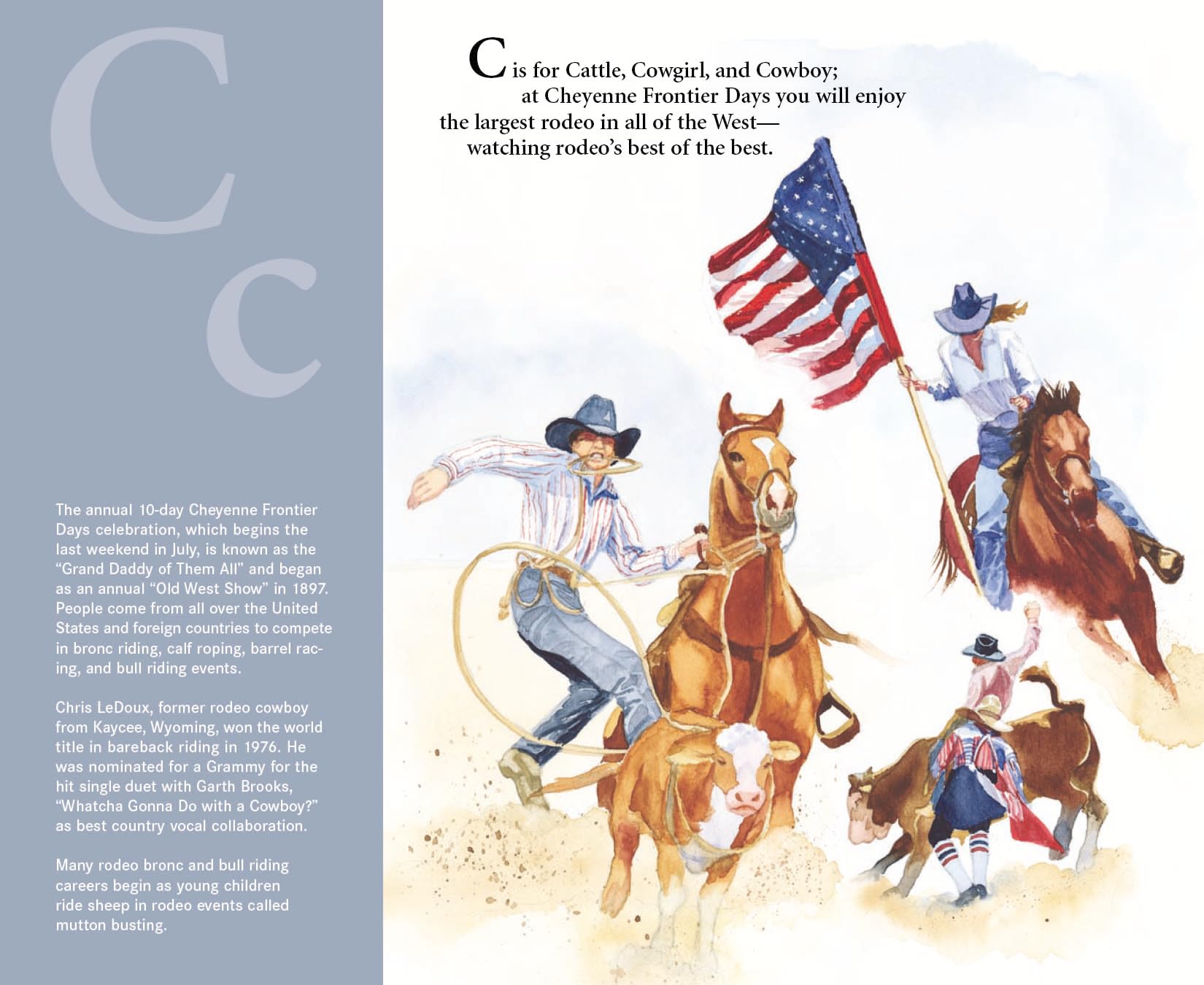 C is for Cowboy: A Wyoming Alphabet Book - Discover America State by State | Educational Children's Book for Learning US Geography & Western Culture | Perfect for Homeschooling, Classroom & Travel Activities