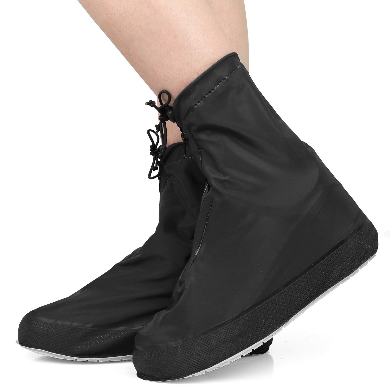 Waterproof Rain Shoe Covers for Men & Women - Reusable Non-Slip Overshoes & Galoshes - Perfect for Commuting, Hiking, and Outdoor Work