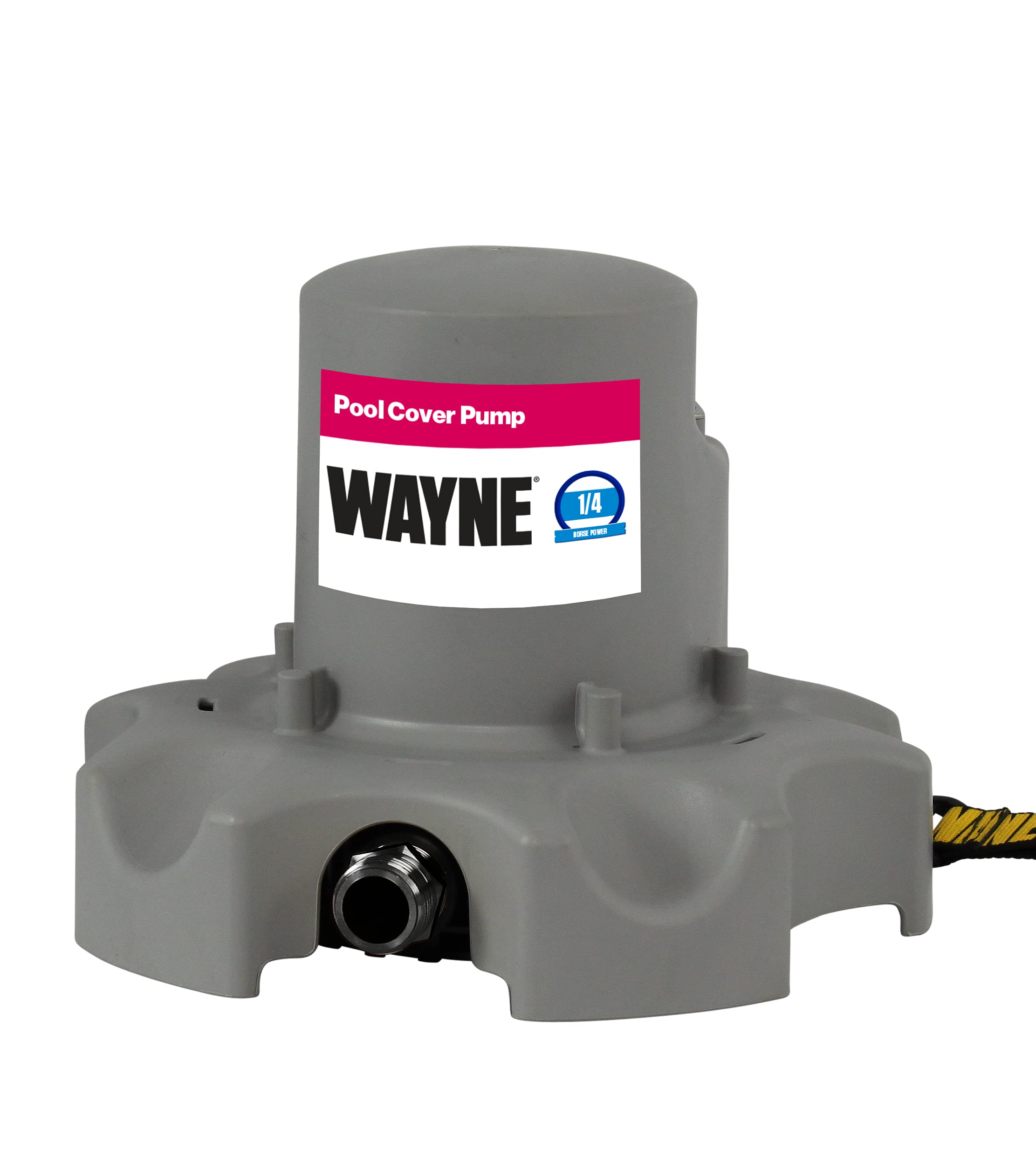 Wayne WPCP250 57735-WYN1 1/4 HP Automatic Pool Cover Pump with Magnetic Float Switch & 25ft Cord - Gray | Ideal for Inground & Above Ground Pools, Winter Pool Cover Drainage, Rainwater Removal