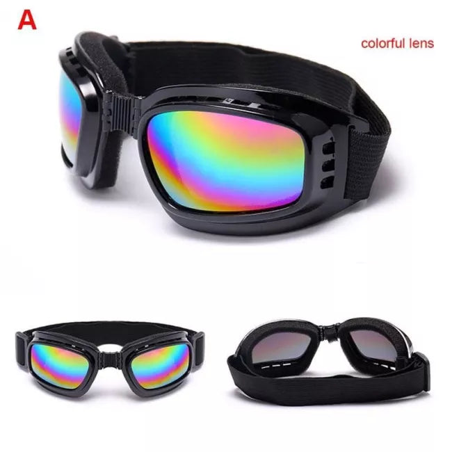 Tactical Motorcycle Ski Goggles - Dustproof, Windproof & UV Protection for Riding, Snowboarding & Outdoor Sports