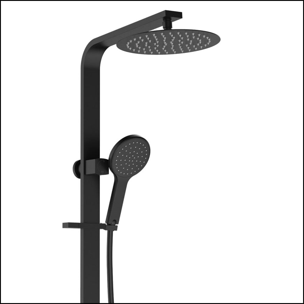 FIENZA Kaya Deluxe Twin Shower Head Set - Matte Black Finish 455119B - Perfect for Luxurious Bathroom Upgrades & Spa-Like Shower Experience