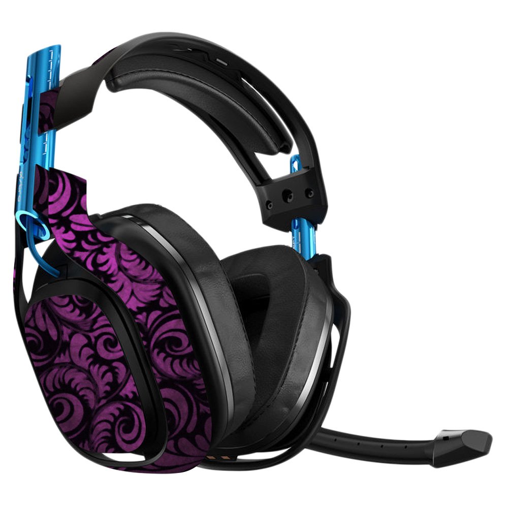 Astro A50 3rd Generation Gaming Headset Skin - Purple Vinyl Decal Wrap Cover | Protective & Durable | Easy to Apply & Remove | Made in USA | Perfect for Gaming, Streaming & Personalization