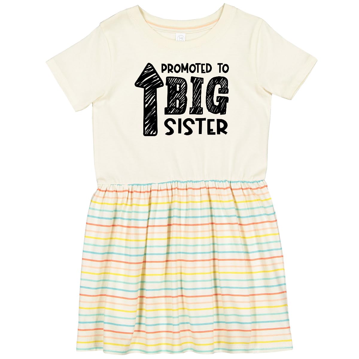 Promoted to Big Sister Toddler Dress - Cute Sibling Announcement Outfit for Baby Girls | Perfect for Newborn Photo Shoots & Family Celebrations