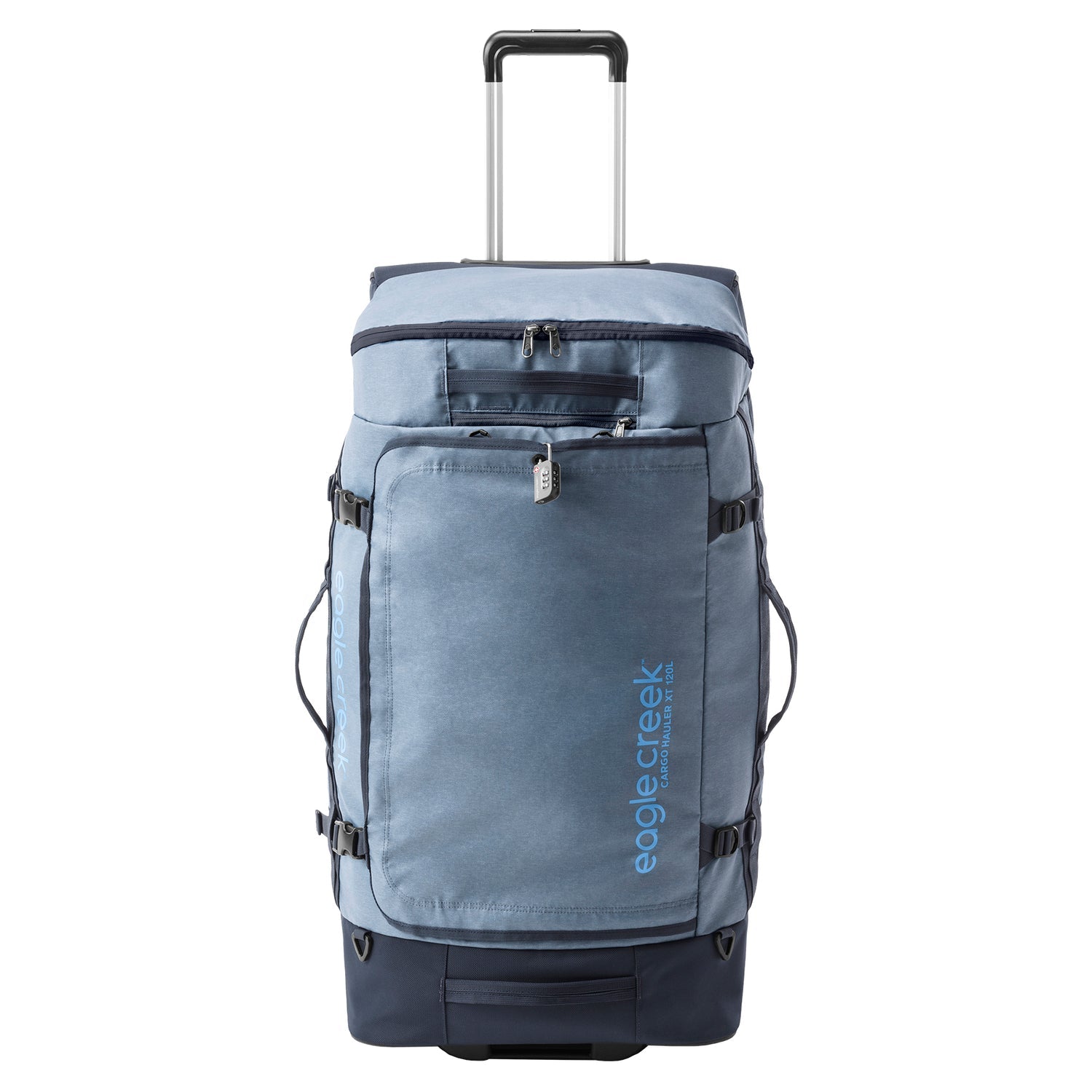 Eagle Creek Cargo Hauler XT Wheeled Duffel 32 Inch Durable Travel Bag - Glacier Blue for Adventure Travel & Outdoor Gear Storage