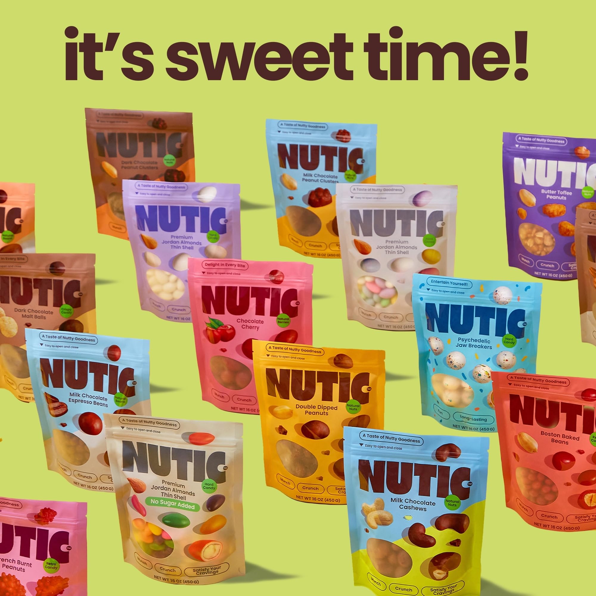 Nutic Milk Chocolate Covered Cashews - 1LB Bag, Premium Chocolate Coated Nuts for Snacks, Gifts & Desserts | Creamy, Crunchy & Irresistible | Perfect for Christmas, Valentine's Day, Parties & Movie Nights | Made in USA, Gluten-Free, Non-GMO