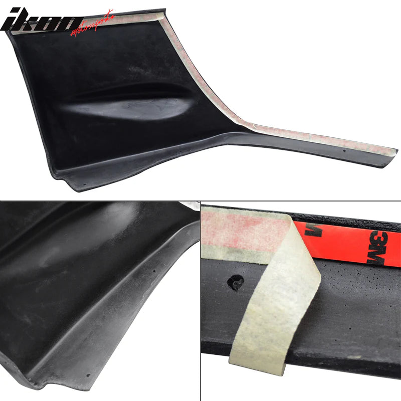 2004-2005 Subaru Impreza WRX STI Style Front Bumper Lip & Side Covers - Durable PU Material for Enhanced Aerodynamics & Sporty Look - Perfect for Street Racing & Car Shows