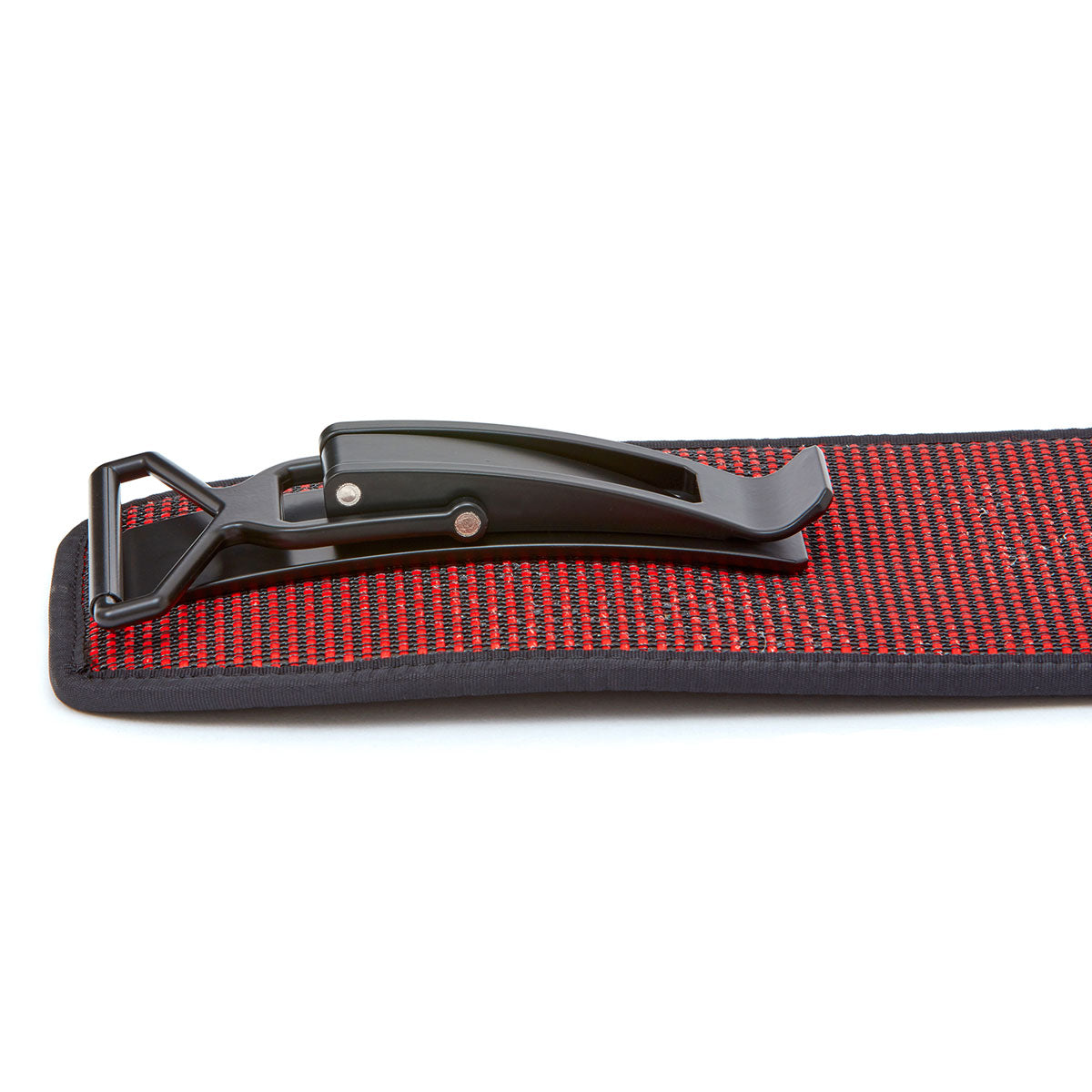 Reebok Flexweave Powerlifting Belt for Weightlifting & Power Training - Premium Support for Deadlifts, Squats & Strength Workouts (Red) - Ideal for Gym, CrossFit & Home Workouts