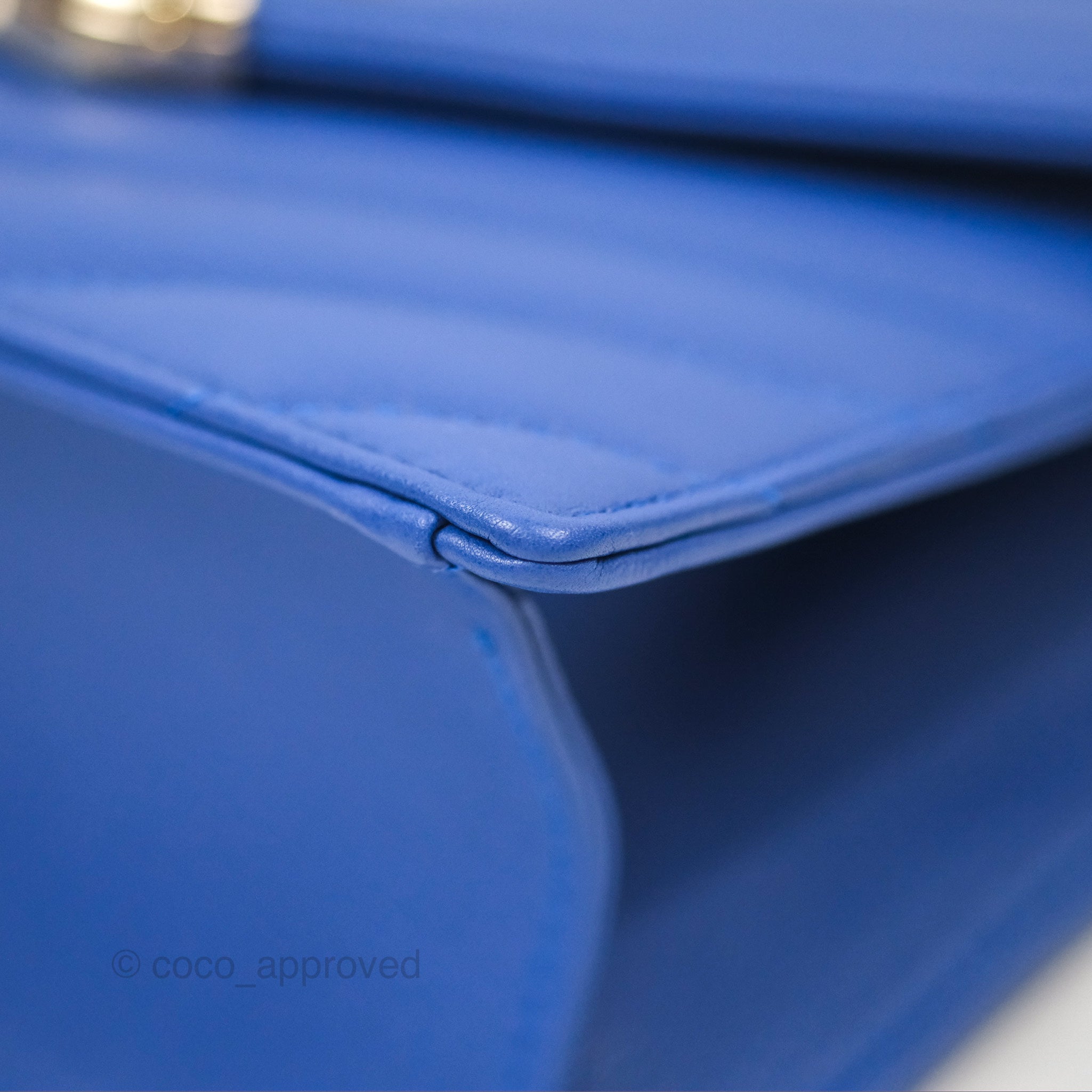 Chanel Chevron Square Envelope Flap Bag Royal Blue 19C - Luxury Designer Handbag for Women, Perfect for Evening Parties, Date Nights & Special Occasions