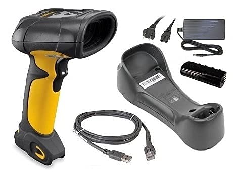 Zebra Symbol LS3578-ER Wireless Bluetooth Barcode Scanner - Rugged Extended Range Laser Scanner with USB Kit (Includes Cradle, Power Supply & Cables) - Renewed - Perfect for Retail, Warehouse & Inventory Management