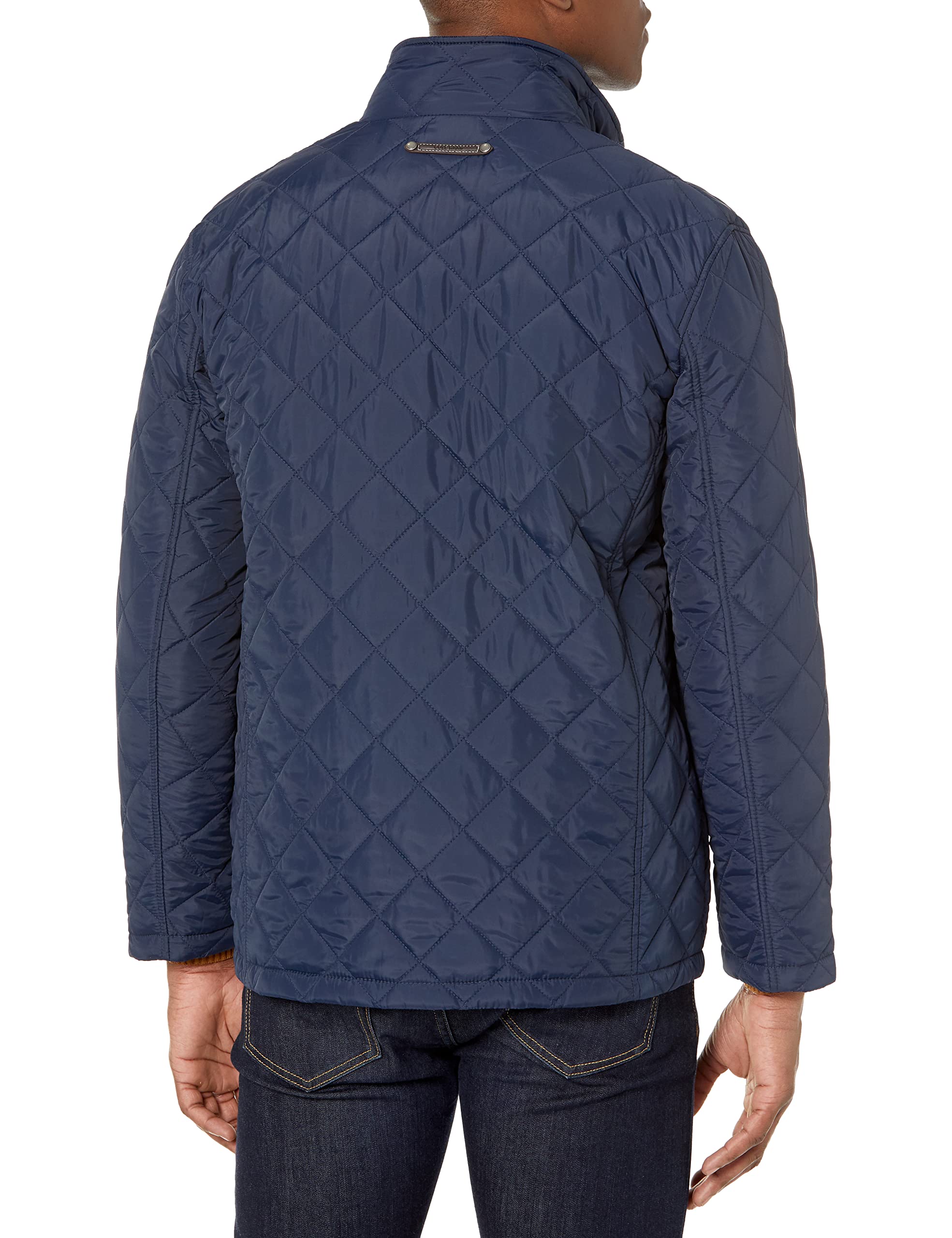Cole Haan Men's Stand Collar Quilted Jacket - Lightweight Winter Puffer Coat for Outdoor Activities & Casual Wear