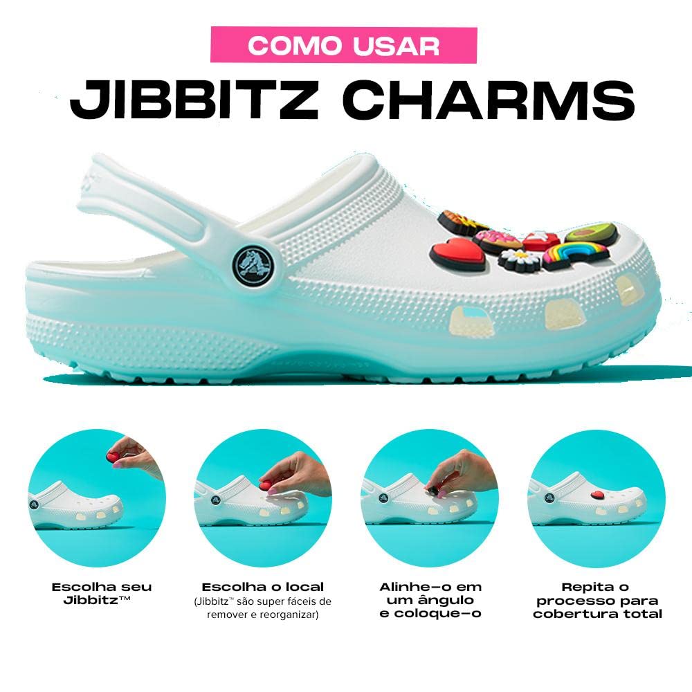 Crocs Unisex-Adult Jibbitz Shoe Charms - Fun Character Shoe Accessories for Boys & Girls - Customize Your Crocs for School, Work & Play