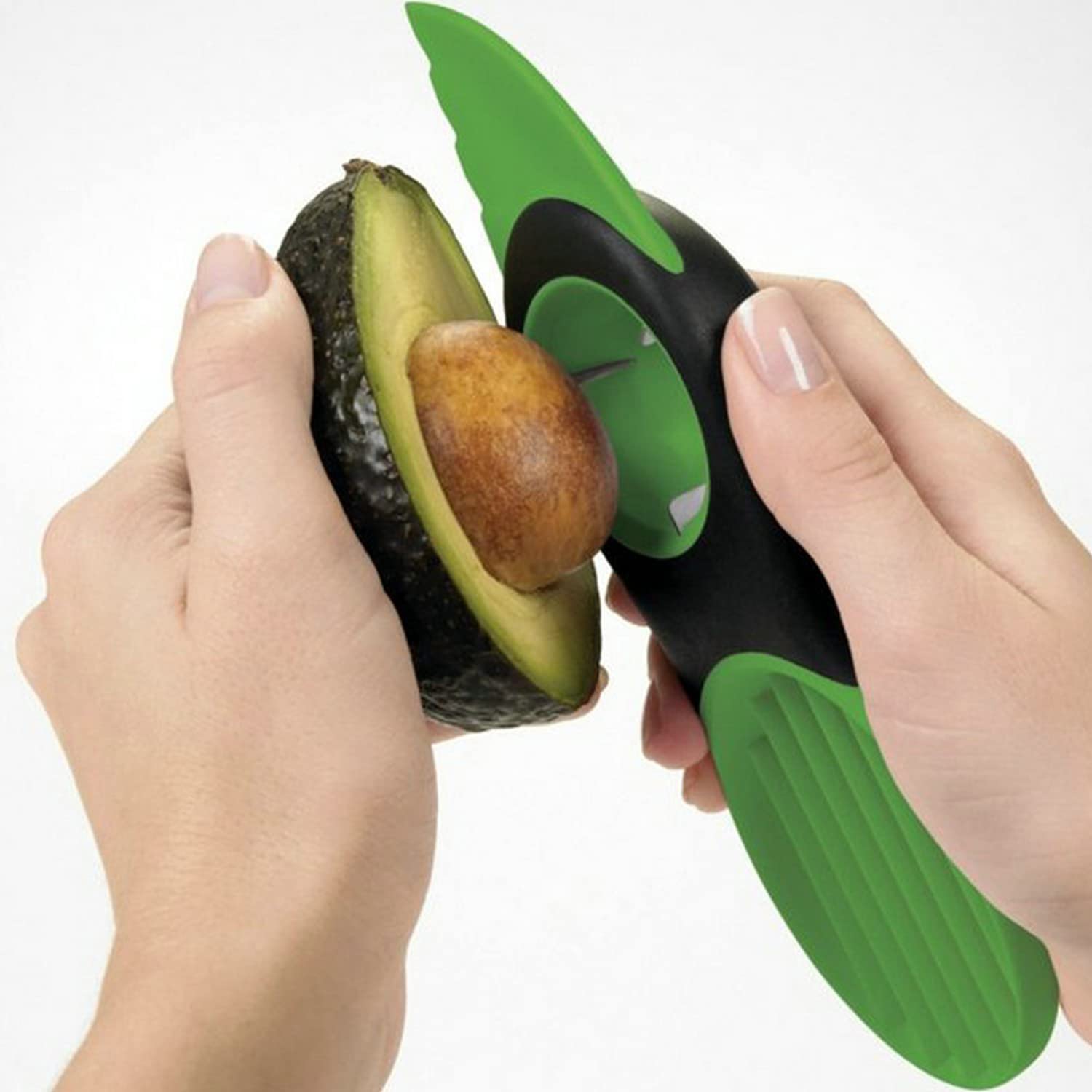 Premium 2-Pack 3-in-1 Avocado Slicer & Cutter - Multifunctional Fruit Peeler, Corer & Slicer Tool for Avocados, Kiwis, Mangoes - Perfect Kitchen Gadget for Salads, Guacamole & Smoothie Prep
