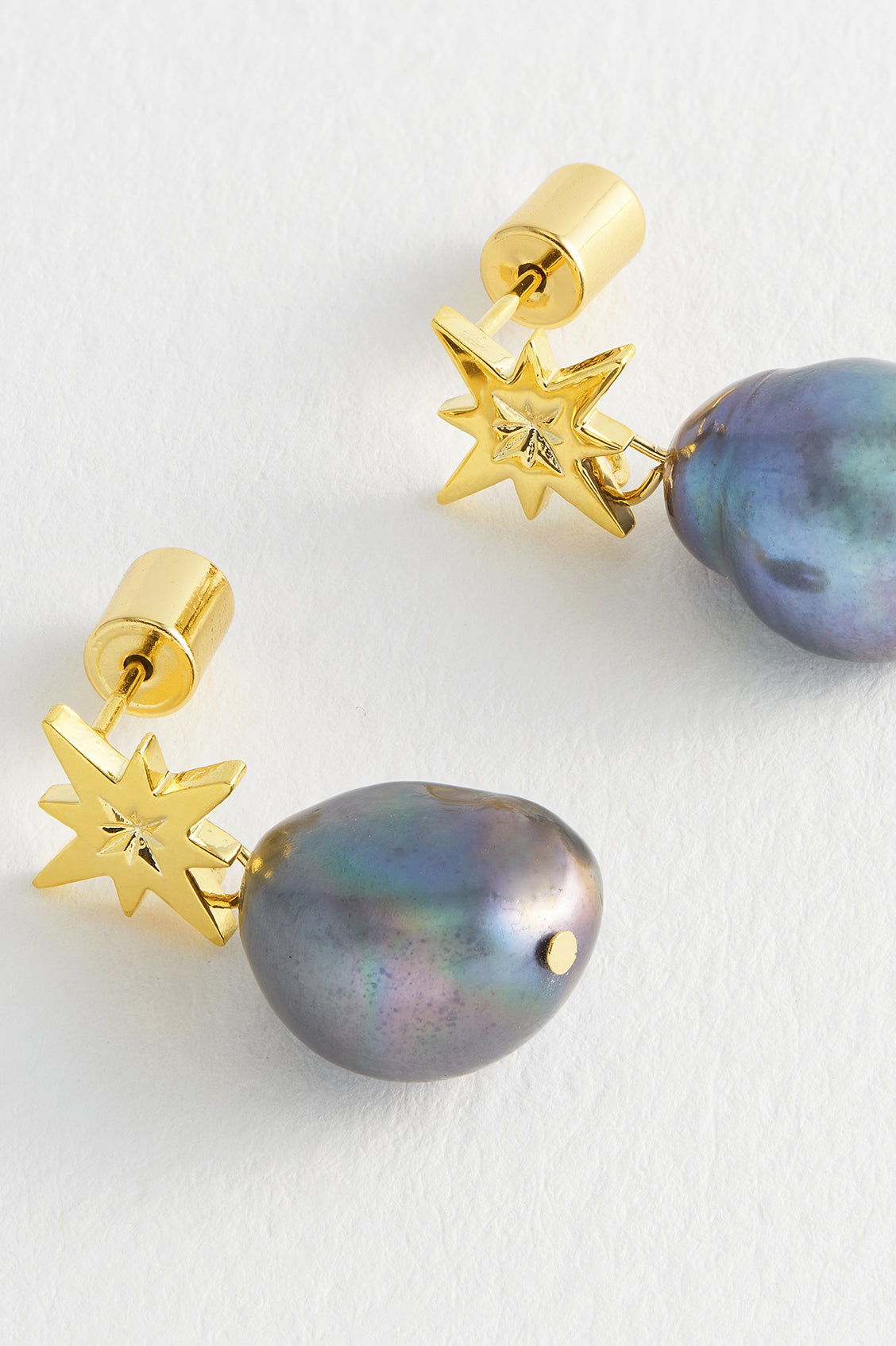 Pearl Northern Star Earrings - Elegant Stud Earrings for Women, 925 Sterling Silver, Perfect for Daily Wear, Parties & Gifts | Hypoallergenic & Tarnish-Free Jewelry