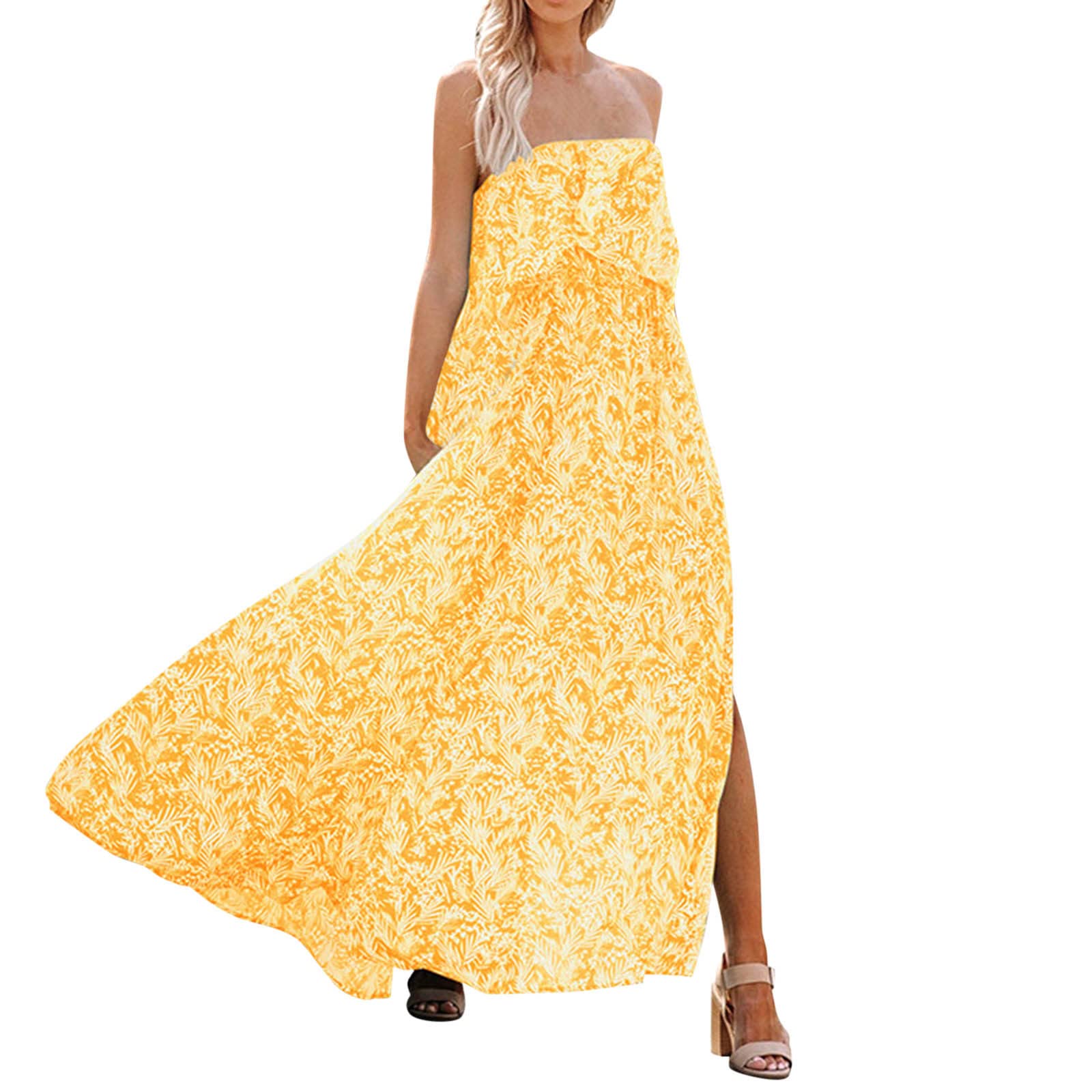 Elegant Floral Print Chiffon Maxi Dress for Women - Sleeveless Wrap V-Neck Summer Dress - Perfect for Beach Vacations, Parties & Casual Outings